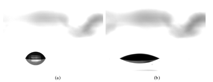 大氣常壓等離子清洗前后K9玻璃基片(無污染物)接觸角變化示意圖